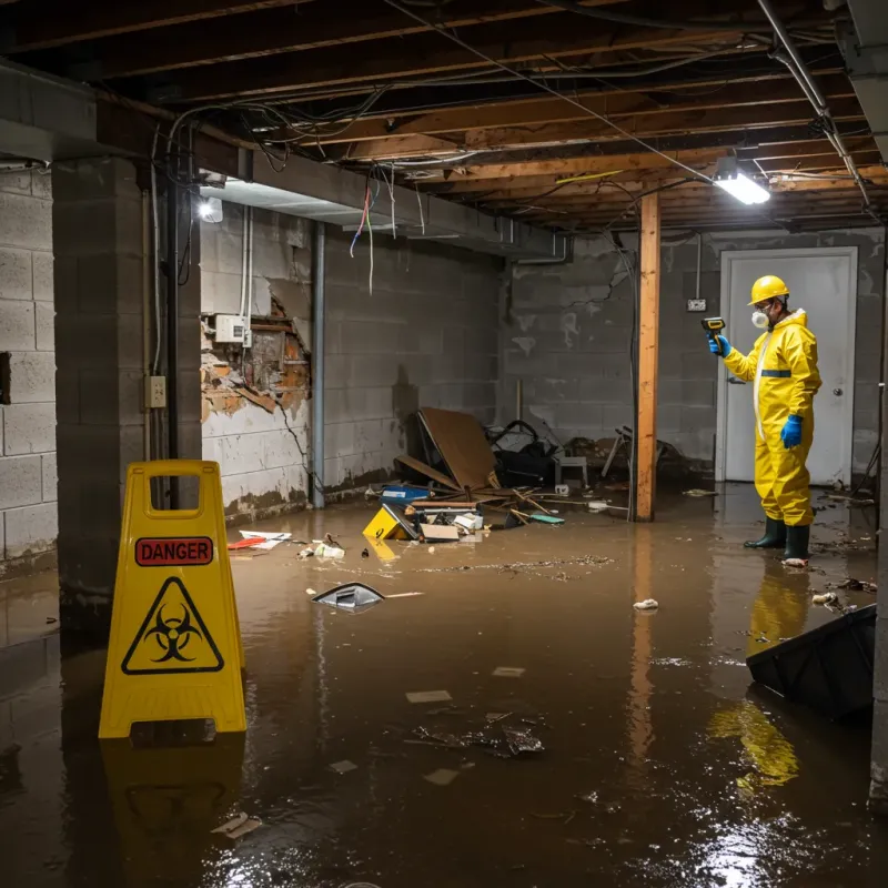 Flooded Basement Electrical Hazard in Brewster, NY Property